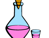 Desenho Jarra e copo pintado por lara eugenia