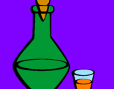 Desenho Jarra e copo pintado por bruna jc