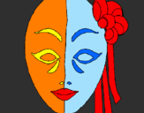 Desenho Máscara italiana pintado por Kamen