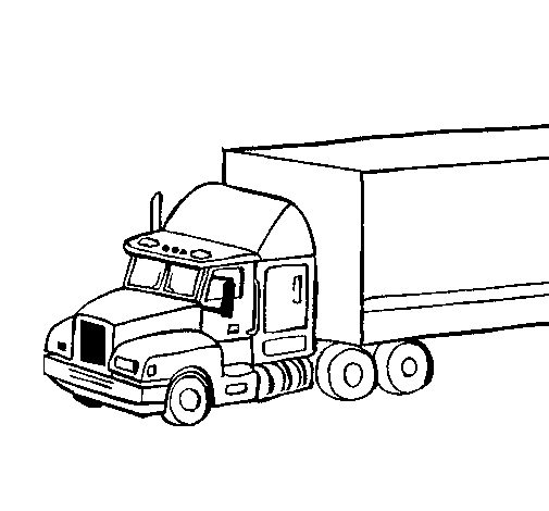 Desenho Camião trailer pintado por leandro   peter  da    si