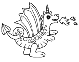 Desenho Dragão alegre II pintado por Artur