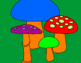 Desenho Cogumelos pintado por andressa 