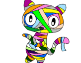 Desenho O gato momia pintado por Biah_Popstar