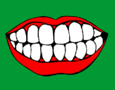Desenho Boca e dentes pintado por LUIS LOPES