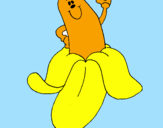 Desenho Banana pintado por eduarda
