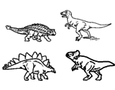 Desenho Dinossauros de terra pintado por podisipirimmir