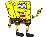 Desenho SpongeBob pintado por manuzinha