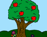 Desenho Macieira  pintado por helena