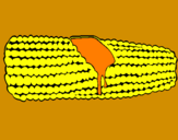 Desenho Espiga de milho  pintado por Samuel
