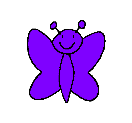 Desenho Borboleta 7 pintado por borboleta violeta