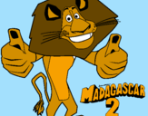 Desenho Madagascar 2 Alex pintado por allan milk zika memo