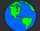 Desenho Planeta terra pintado por isaqbele  m