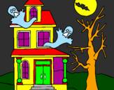 Desenho Casa do terror pintado por wendreu