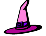 Desenho Chapéu de bruxa pintado por ana julia borges 