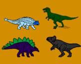 Desenho Dinossauros de terra pintado por alexan-dre