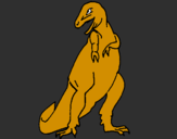 Desenho Tiranossauro rex pintado por igor