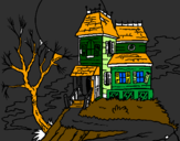 Desenho Casa encantada pintado por guilherme    