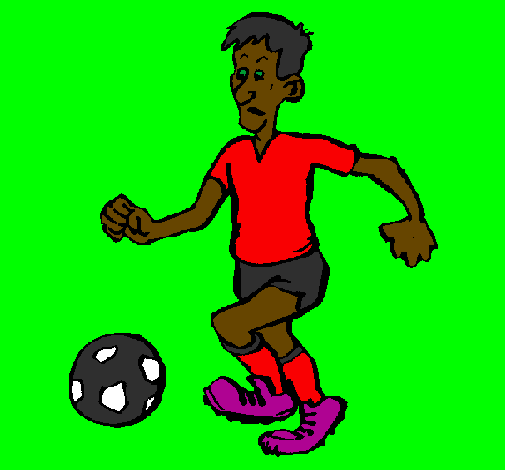 Desenho Jogador de futebol pintado por Gay Da Vila