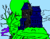 Desenho Casa encantada pintado por henrique