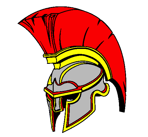 Desenho Carro pintado por soldado romano