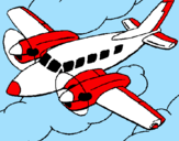 Desenho Avioneta pintado por joseilma