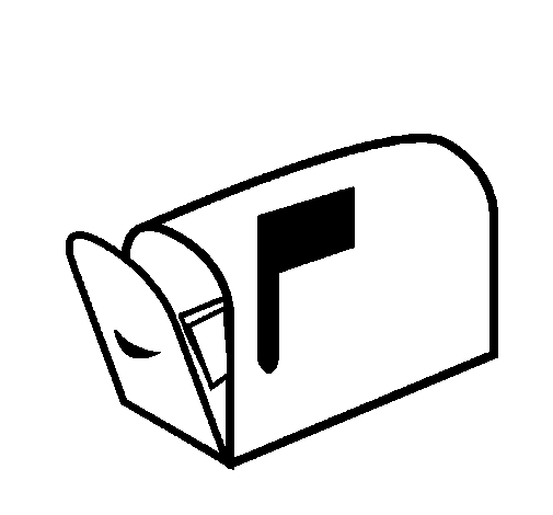 Desenho Caixa de correio pintado por t