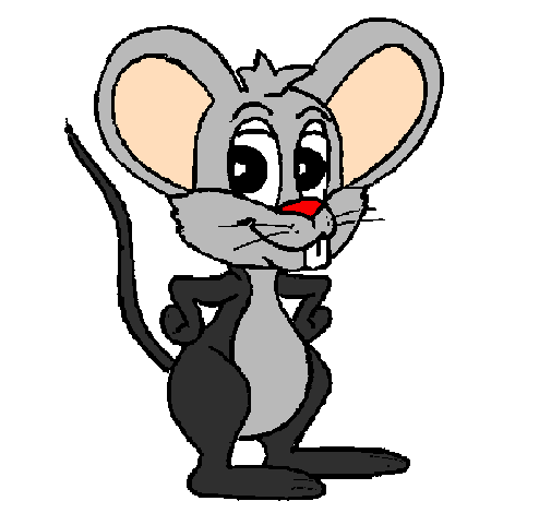 Desenho Rato pintado por RATO