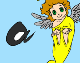 Desenho Anjo pintado por anjo louco