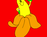 Desenho Banana pintado por gigi