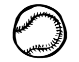 Desenho Bola de basebol pintado por dudinha
