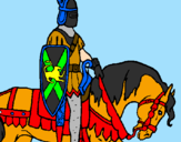Desenho Cavaleiro a cavalo pintado por Soldado Romano