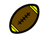 Desenho Bola de futebol americano II pintado por duda