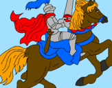 Desenho Cavaleiro a cavalo pintado por Soldado Romano