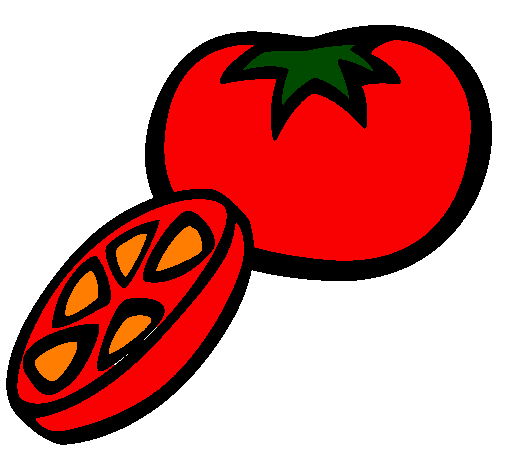 Desenho Tomate pintado por nana