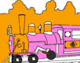 Desenho Locomotiva  pintado por reginaldo