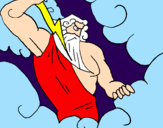 Desenho Zeus pintado por Gustavo 11