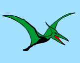 Desenho Pterodáctilo pintado por harpia
