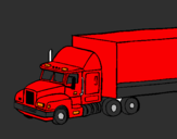 Desenho Camião trailer pintado por xxt