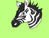 Desenho Zebra II pintado por Pedro e Mylena.