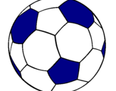 Desenho Bola de futebol II pintado por bola vermelha