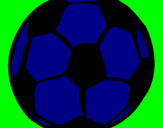 Desenho Bola de futebol pintado por gustavo vieira