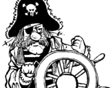 Desenho Capitão pirata pintado por THIAGO AUGUSTO