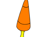 Desenho Gelado cone pintado por picole