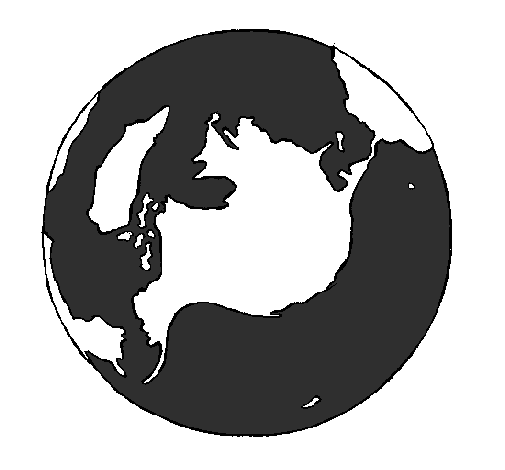 Desenho Planeta terra pintado por sergio