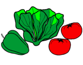 Desenho Verduras pintado por CRIS