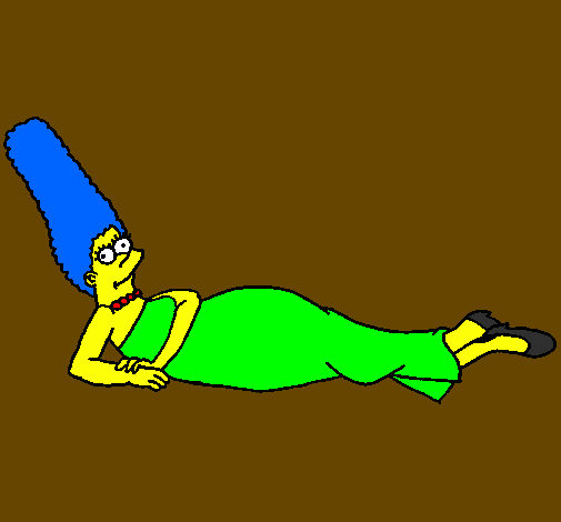Desenho Marge pintado por gabriela cuerba