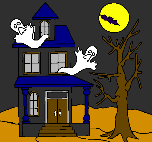 Desenho Casa do terror pintado por casa do terror