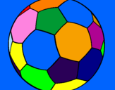 Desenho Bola de futebol II pintado por fbf