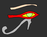 Desenho Olho de hórus pintado por Thales