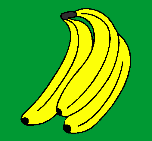 Desenho Plátanos pintado por Leticia V